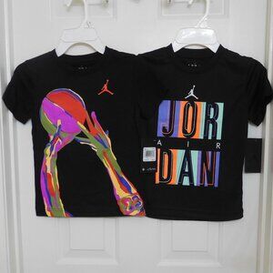 NWT 2 Boys Jordan Short Sleeve Shirts sz 5
